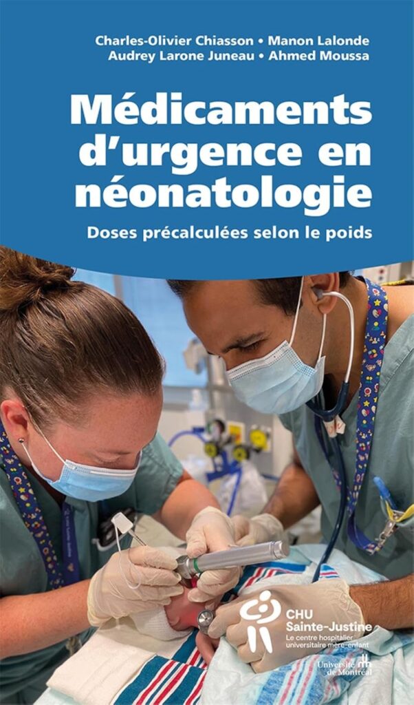 Médicaments d'urgence et néonatologie. Doses précalculées selon le poids